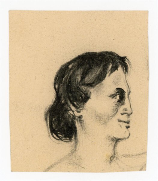 Witt Pfeiffer - Portrait einer Frau - Kohlezeichnung - o.J.