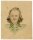 Witt Pfeiffer - Portrait einer Frau - Aquarell - o.J.