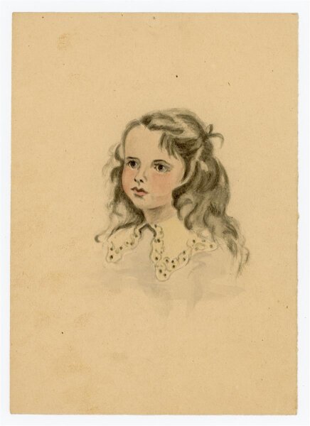 Witt Pfeiffer - Portrait eines Mädchens - Aquarell - o.J.