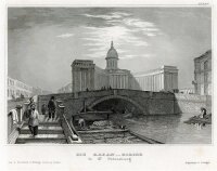 unbekannt - Die Kasan-Kirche in St. Petersburg -...