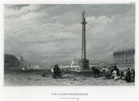 unbekannt - Die Alexandersäule in St. Petersburg -...