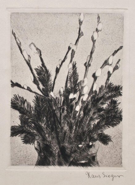 Hans Sieger - Weihnachtsgrafik - o.J. - Radierung