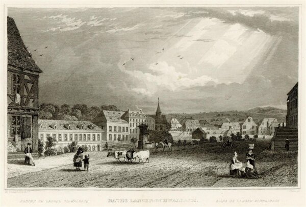 unbekannt - Baths Langen-Schwalbach - Stahlstich - o.J.