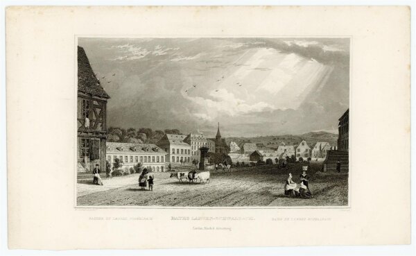 unbekannt - Baths Langen-Schwalbach - Stahlstich - o.J.