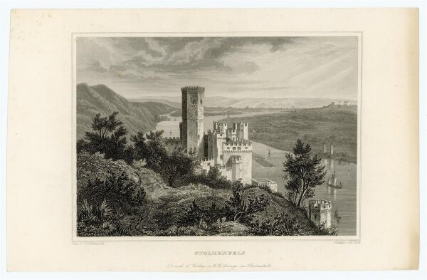 M. Kolb - Stolzenfels - Stahlstich - o.J.