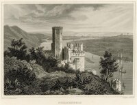 M. Kolb - Stolzenfels - Stahlstich - o.J.