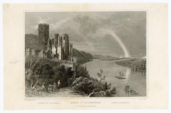 unbekannt - Ruinen von Stolzenfels - Stahlstich - o.J.