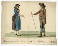 unbekannt - Bewohner des Flachen Lande des Gerichts...