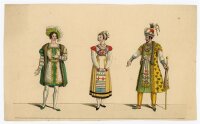 unbekannt - Trachtenansicht - kolorierter Kupferstich - o.J.