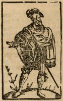 unbekannt - Darstellung eines stehenden Adeligen -...