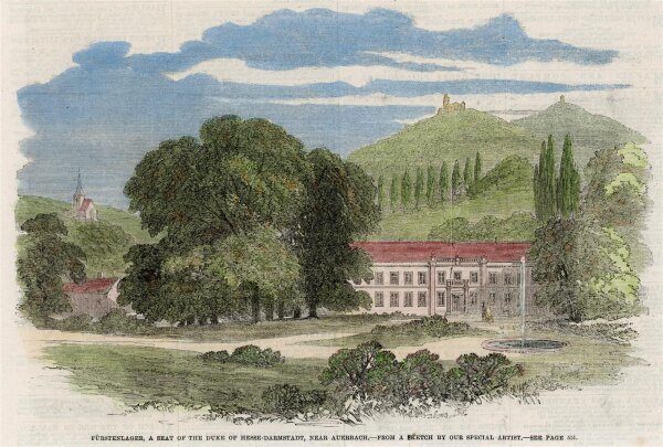 unbekannt - Fürstenlager, aus: The Illustrated London News - Druckgrafik - 1862