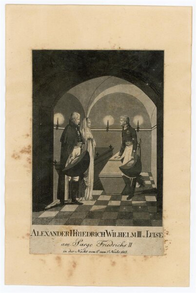 unbekannt - Am Sarge Friedrichs II - Lithografie - o.J.