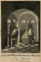 unbekannt - Am Sarge Friedrichs II - Lithografie - o.J.