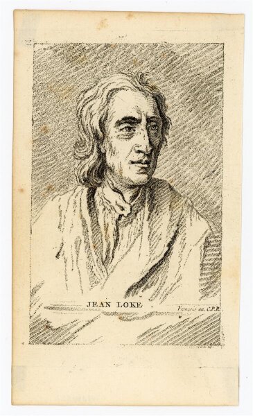 Jean-Charles François - Bildnis des John Locke (Jean Loke) - Punktierstich - 176