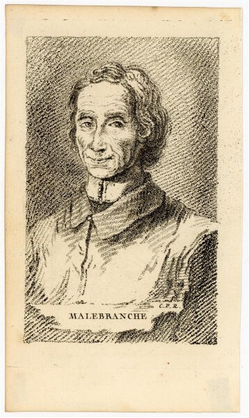 Jean-Charles François - Bildnis des Nicolas Malebranche - Punktierstich - 1761