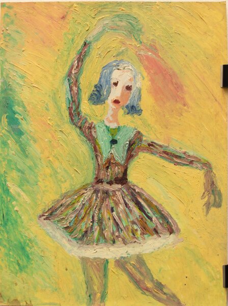 Unbekannt - Die Ballerina - Ölmalerei - o.J.