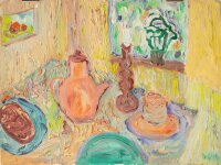 Unbekannt - Interieurszene - Ölmalerei - o.J.