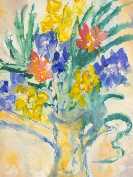 Unbekannt - Blumenstillleben - Aquarell - o.J.