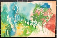 Unbekannt - Landweg - Tuschezeichnung - o.J.