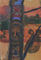 Unbekannt - Totempfahl - o.J. - Mischtechnik