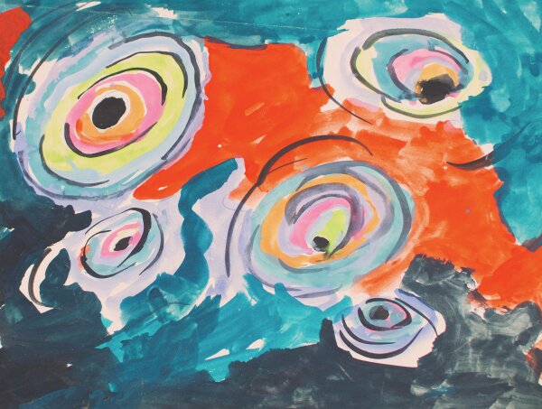 Unbekannt - Galaxie - o.J. - Aquarell