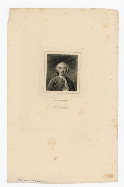 James Hopwood - Bildnis des Claude Adrien Helvétius - Kupferstich - o.J.