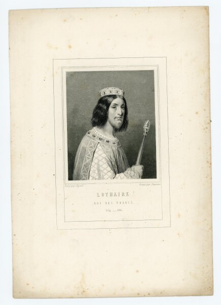 Jacques Etienne Pannier - Bildnis des Lothaire - Kupferstich - o.J.