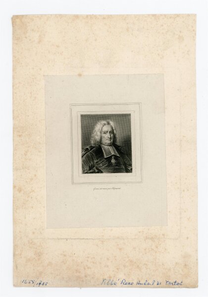 James Hopwood - Bildnis des René-Aubert Vertot - Kupferstich - o.J.