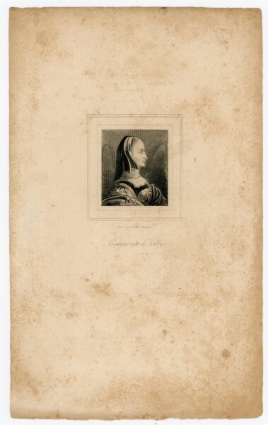 James Hopwood - Bildnis der Marguerite de Valois - Kupferstich - o.J.