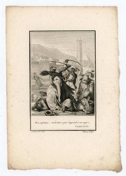 Antoine Claude François Villerey - Mon capitaine . .. . tuait tout ce qui sopposait a sa rage - Stahlstich - o.J.