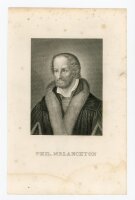 unbekannt - Bildnis des Philipp Melanchthon - Stahlstich...