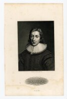 Carl Mayer - Bildnis des John Milton - Stahlstich - o.J.