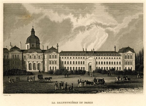 C. Reiss - La Salpetrière in Paris - Stahlstich - o.J.