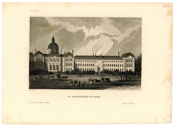 C. Reiss - La Salpetrière in Paris - Stahlstich - o.J.