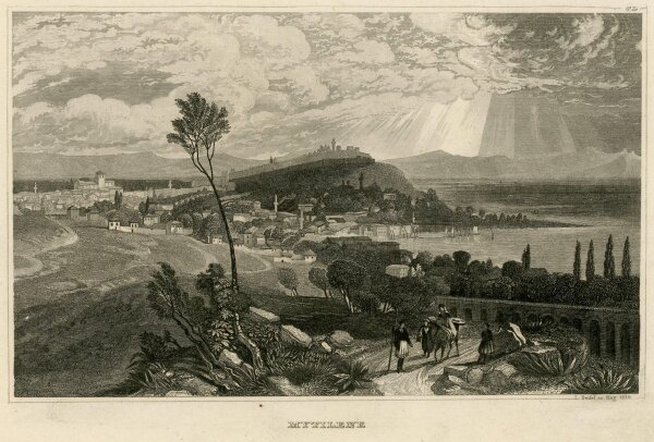 unbekannt - Mytilene - Stahlstich - o.J.