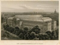 unbekannt - Der Ausstellungspalast in Paris - Stahlstich...