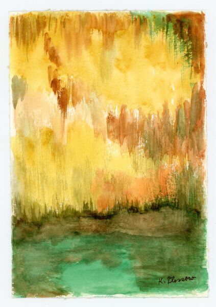unbekannt - See in der Höhle von St. Ponsa - Aquarell - o.J.