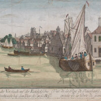 Bathasar Friedrich Leizelt - Stadtansicht Dordrecht -...