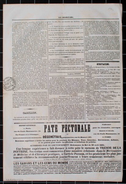 Paul Gavarni - Klischee - Lithografie - o.J.