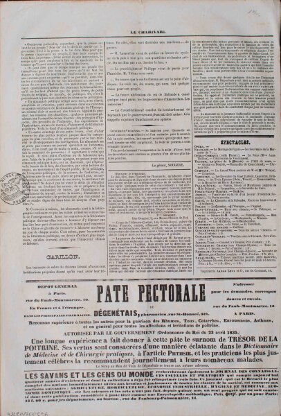 Paul Gavarni - Klischee - Lithografie - o.J.