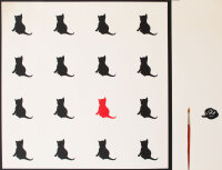 Unbekannt - Kätzchen zeichnen - Lithografie - o.J.