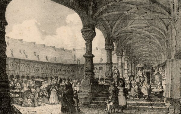 Benard et Frey - Palast des Primas von Lüttich - Lithografie - o.J.