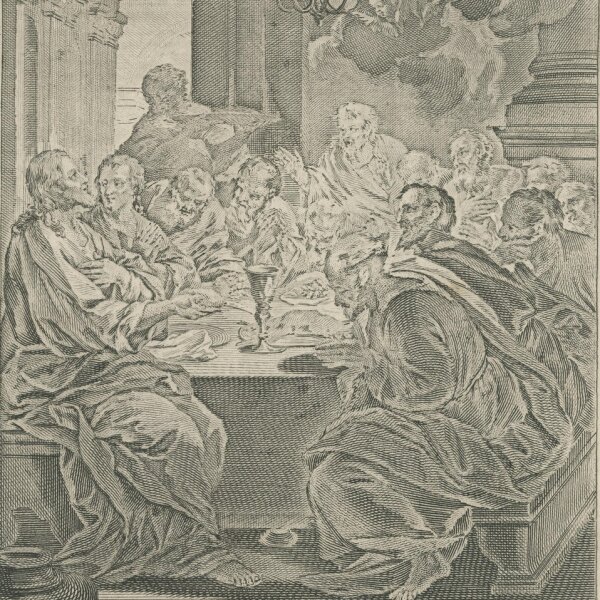 Philipp Andreas Kilian - Das heilige Abendmahl - 1758 - Kupferstich