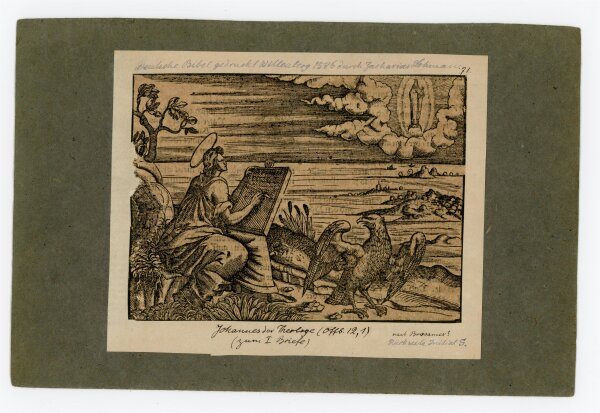 unbekannt - Johannes der Theologe - 1586 - Holzschnitt
