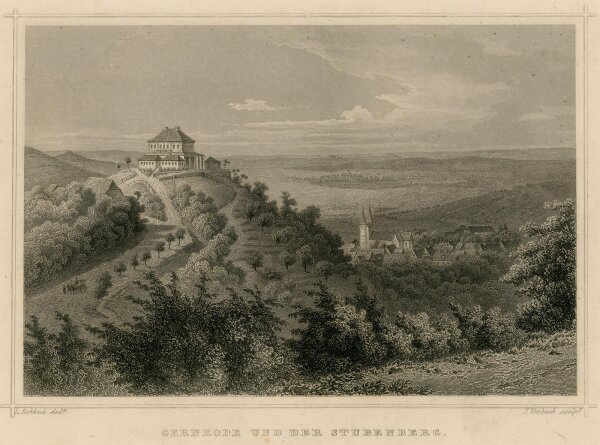 Julius Umbach - Gernrode und der Stubenberg - o.J. - Stahlstich