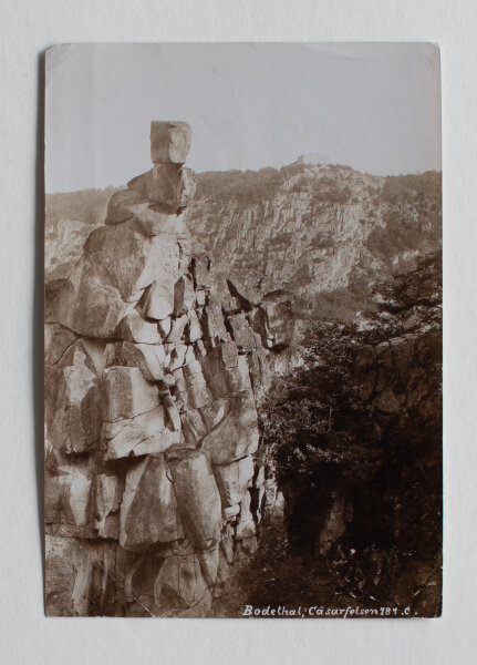 Unbekannt - Ansicht Bodetal Cäsarfelsen - o.J. - Fotografie
