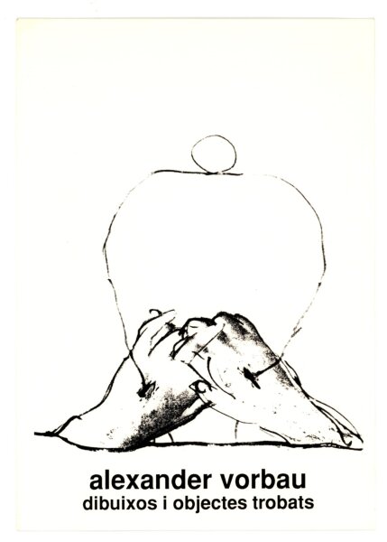 Alexander Vorbau - Männlicher Akt, malend - 1990 - Zeichnungen