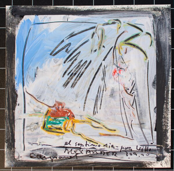 Alexander Vorbau - Strandansicht - 1990 - Malerei auf Folie