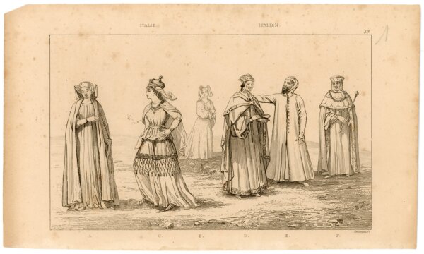 Adolphe Rouarque - Italien - 1800s - Radierung