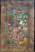 Unleserlich signiert Fest Fiesta Mexiko Malerei o.J.